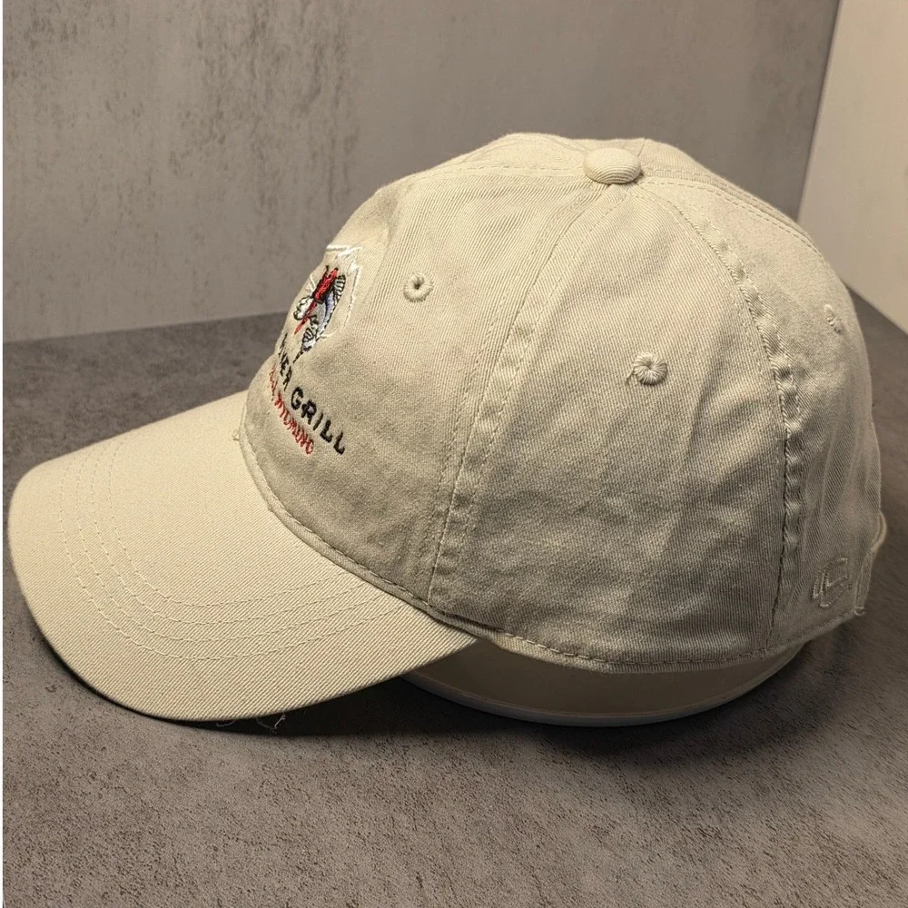Outdoor Cap Snake River Grill Jackson Hole Wyoming Tan Fishing Dad Hat Hat